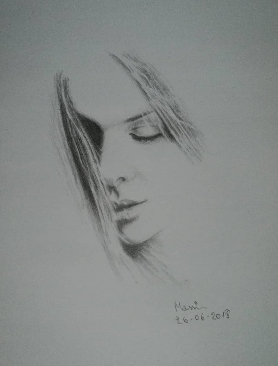 Grafiet I - Grafiettekening door Massin Art